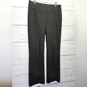 J. McLaughlin Black Straight Leg Pants Size M EUC knit With Back Pockets